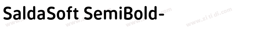 SaldaSoft SemiBold字体转换